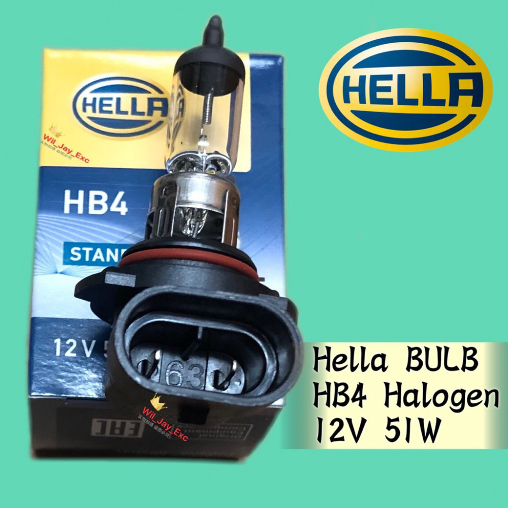 HELLA STANDARD HB4 12V 51W HALOGEN BULB 8GH 005 636-121 CAR LIGHT