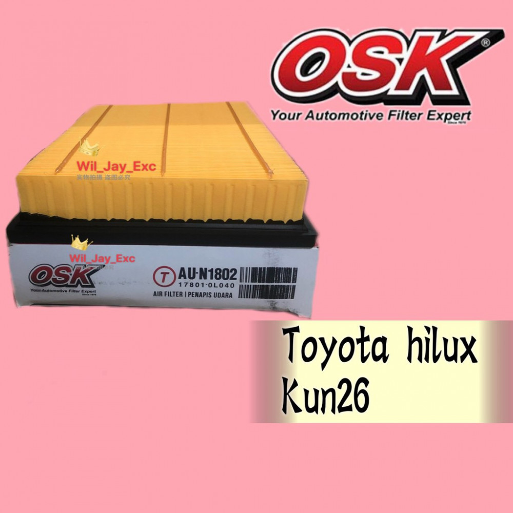 OSK AIR FILTER TOYOTA HILUX KUN26 AU-N1802 (17801-0L040)