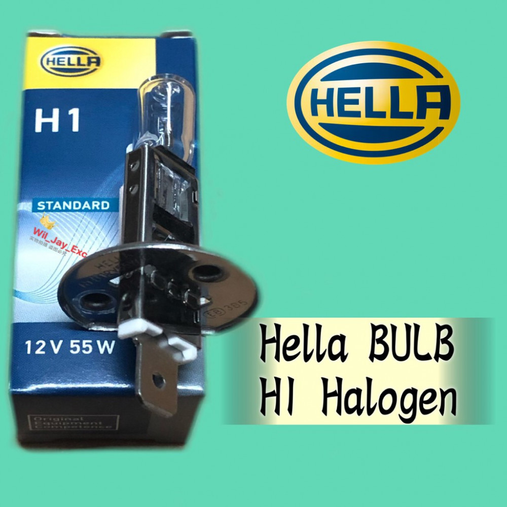 HELLA STANDARD H1 12V 55W HALOGEN BULB 8GH 178 555-034 CAR LIGHT HELLA STANDARD H1 12V 55W HALOGEN BULB 8GH 178 555-034 CAR LIGHT