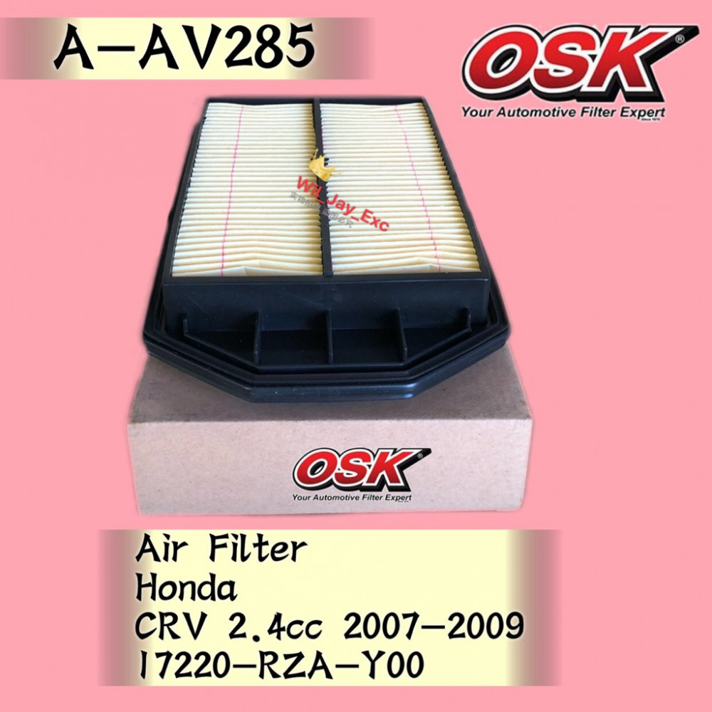 OSK AIR FILTER A-AV285 HONDA CRV CR-V 2.4CC 2007-2009 A-NAV343 OSK AIR FILTER A-AV285 HONDA CRV CR-V 2.4CC 2007-2009 A-NAV343