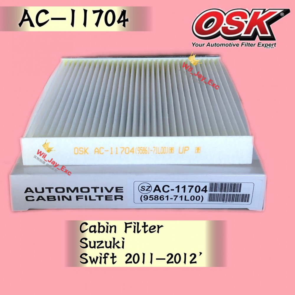 OSK CABIN FILTER AC-11704 SUZUKI SWIFT 2011-2012 AIRCOND FILTER
