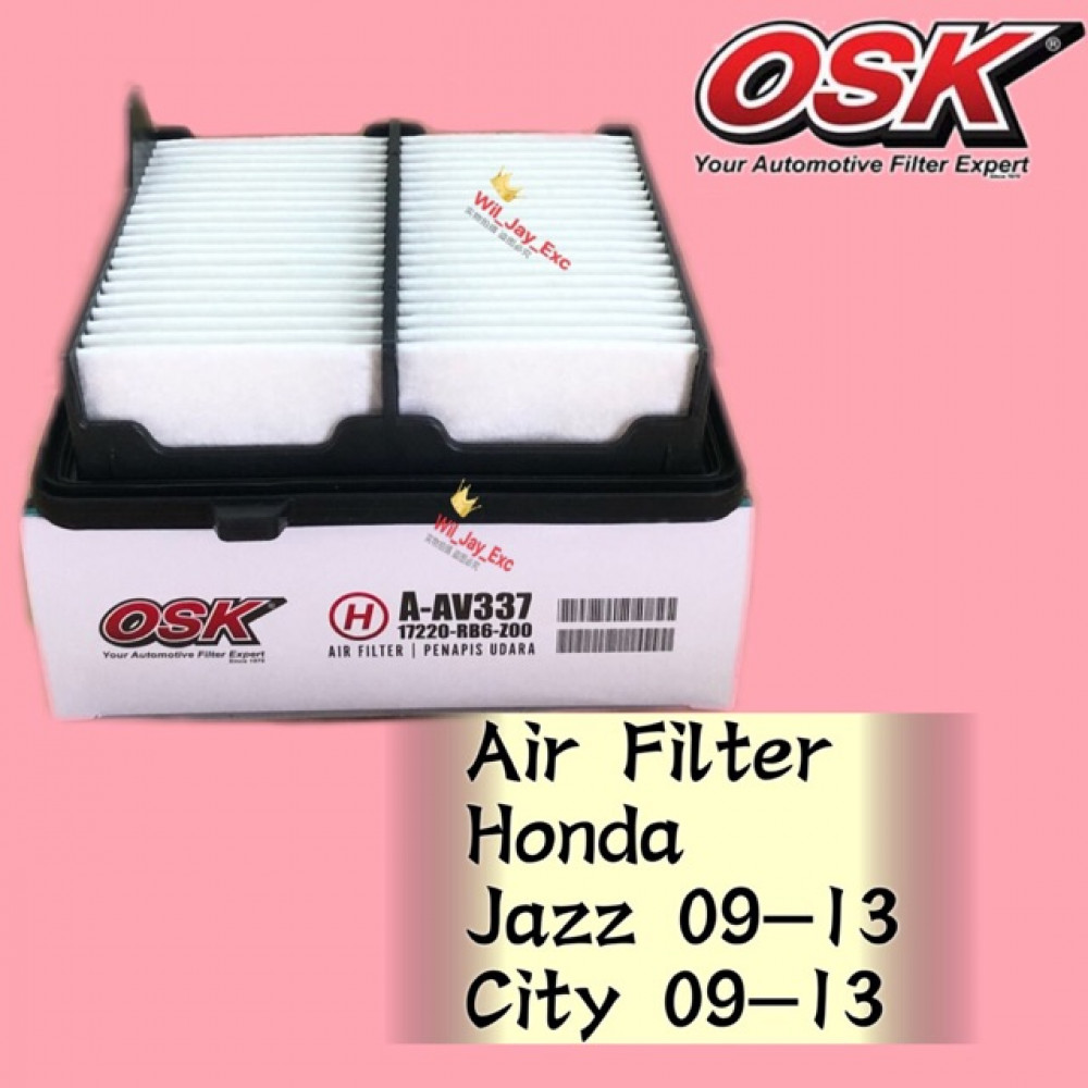 OSK AIR FILTER A-NAV337 HONDA JAZZ, CITY 2009-2013 OSK AIR FILTER A-NAV337 HONDA JAZZ, CITY 2009-2013