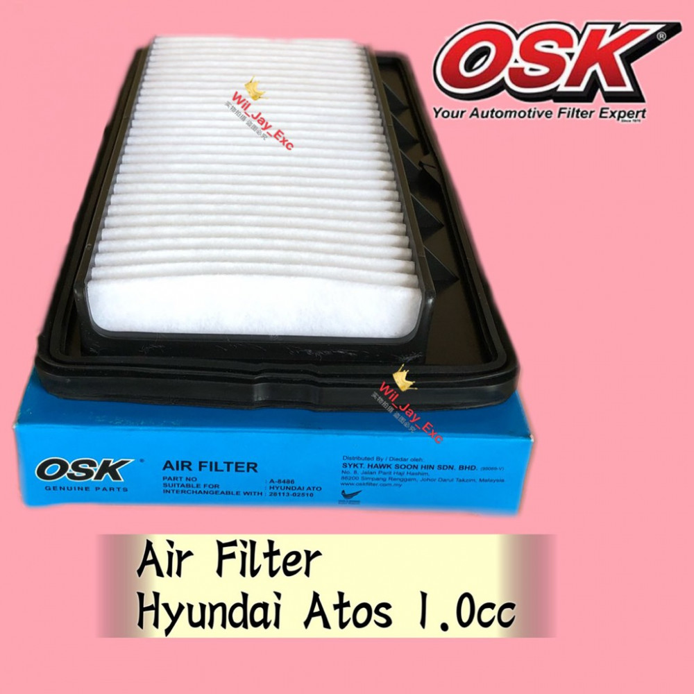 OSK AIR FILTER A-8486 HYUNDAI INOKOM ATOS 1.0CC