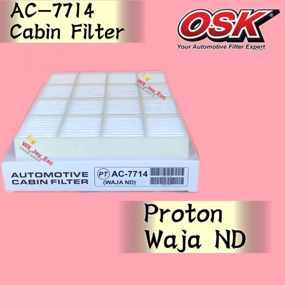 OSK CABIN FILTER WAJA ND DENSO TYPE AC-7714 AIR COND FILTER OSK CABIN FILTER WAJA ND DENSO TYPE AC-7714 AIR COND FILTER
