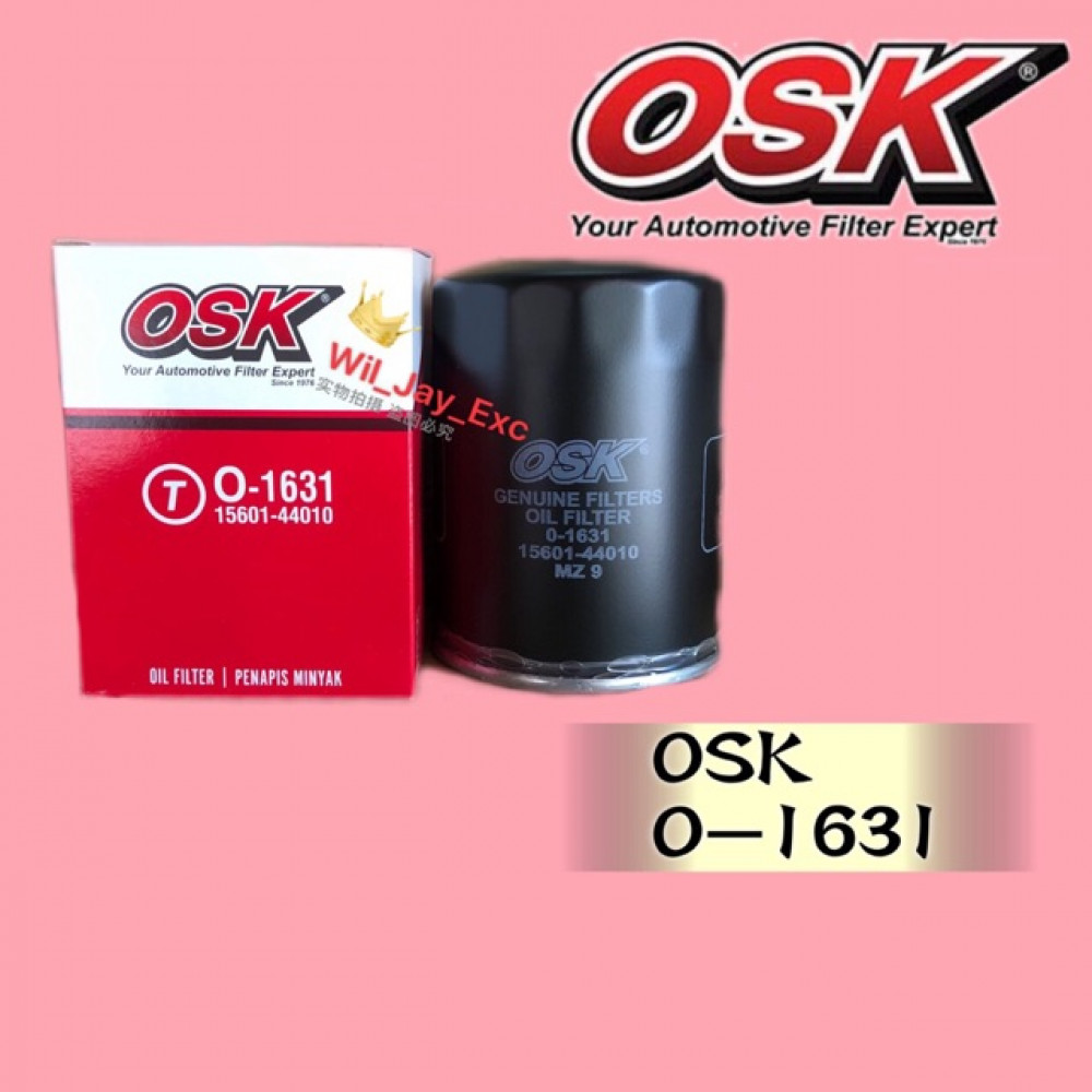OSK OIL FILTER O-1631(15601-44010) OSK OIL FILTER O-1631(15601-44010)