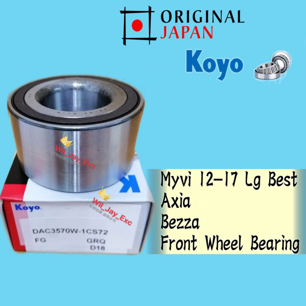 PERODUA MYVI LAGI BEST, AXIA, BEZZA FRONT WHEEL BEARING (KOYO JAPAN)