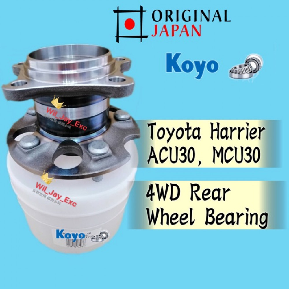 TOYOTA HARRIER 4WD REAR WHEEL BEARING ACU30,MCU30 (KOYO JAPAN) TOYOTA HARRIER 4WD REAR WHEEL BEARING ACU30,MCU30 (KOYO JAPAN)