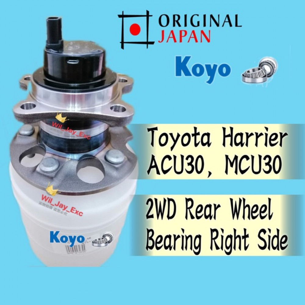 TOYOTA HARRIER 2WD RIGHT REAR WHEEL BEARING ACU30,MCU30 (KOYO JAPAN)