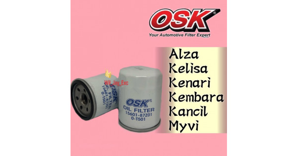 OSK PERODUA OIL FILTER O-T501-ALZA ,KELISA, KENARI OSK PERODUA OIL FILTER O-T501-ALZA ,KELISA, KENARI