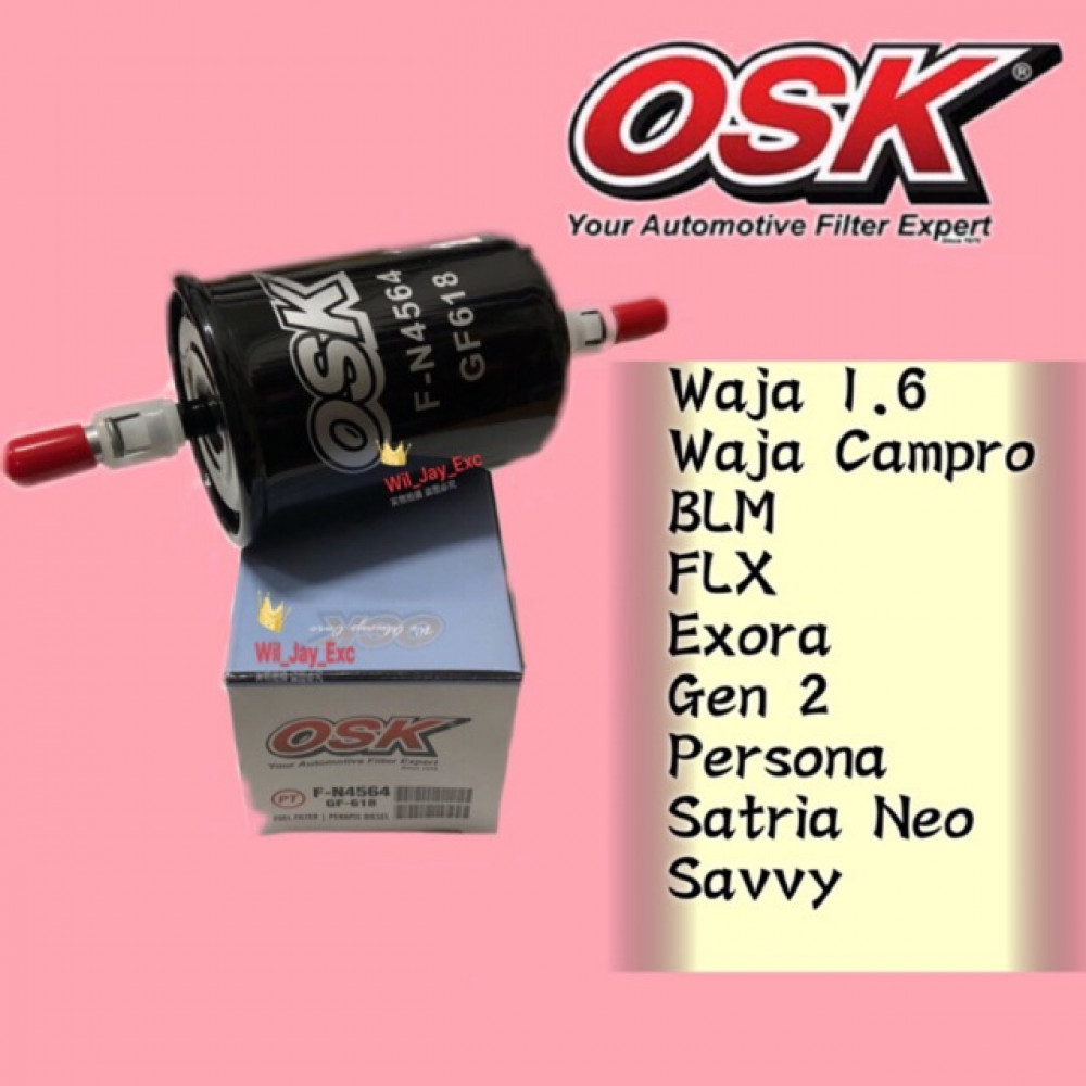 OSK FUEL FILTER WAJA 1.6,WAJA CAMPRO,BLM,FLX EXORA,GEN 2,PERSONA,SAVVY