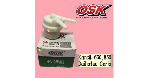 OSK FUEL FILTER PERODUA KANCIL (PLASTIC) F-N9923