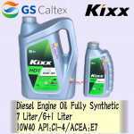 KIXX HD1 10W40 7 LITER / 6+1 LITER DIESEL ENGINE OIL FULLY SYNTHETIC