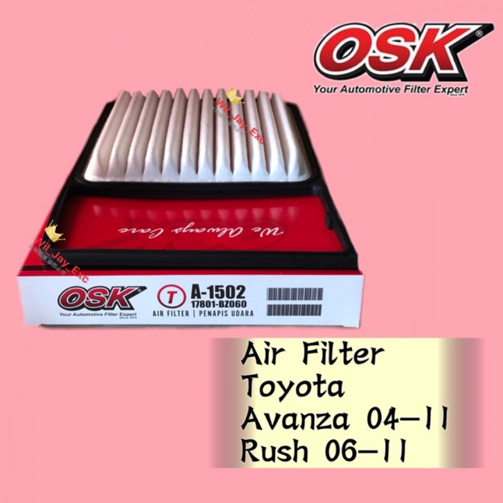 OSK AIR FILTER A1502 TOYOTA AVANZA, RUSH