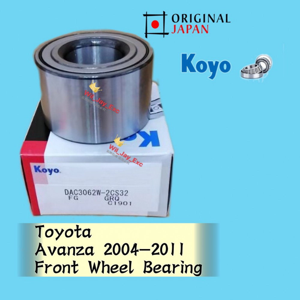TOYOTA AVANZA DAC3062W2CS32 FRONT WHEEL BEARING KOYO JAPAN