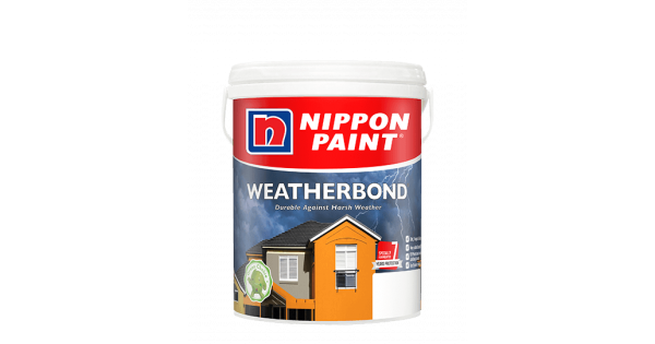 5L NIPPON Paint Weatherbond  Exterior Outdoor Wall Cat 