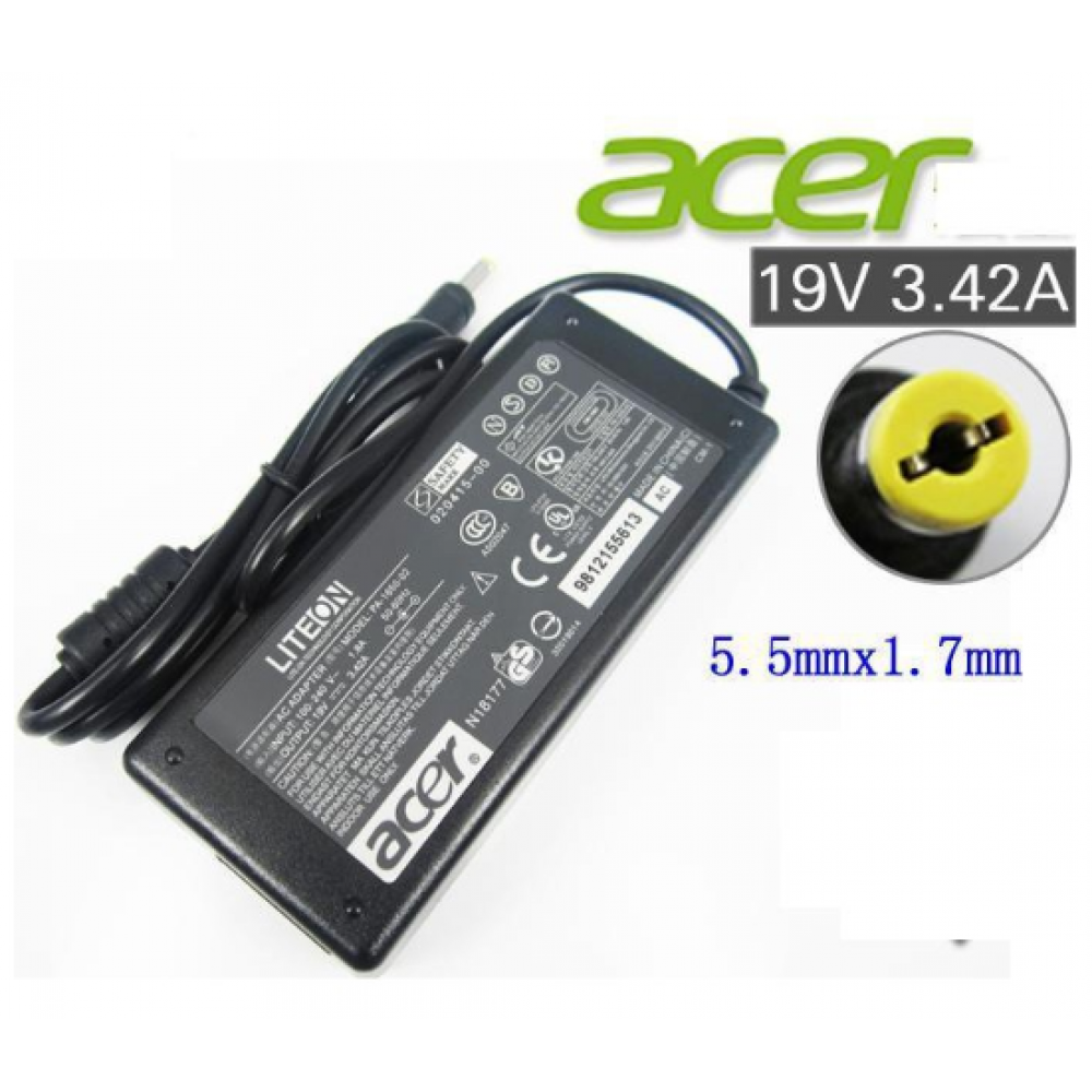 NEW Acer Aspire Power Adapter Charger with with FREE 3 pin plug power cord 5735z 5736z 5570 5730Z 4315 4715Z 5736Z 5550 4743 4745 4745G 4740 4740G 4741 4741G 4738 4738G 4738Z 4736 4736G 4736Z 1200 1410 1680 TM211T 212T 5315 5734Z 5735 5920 4315