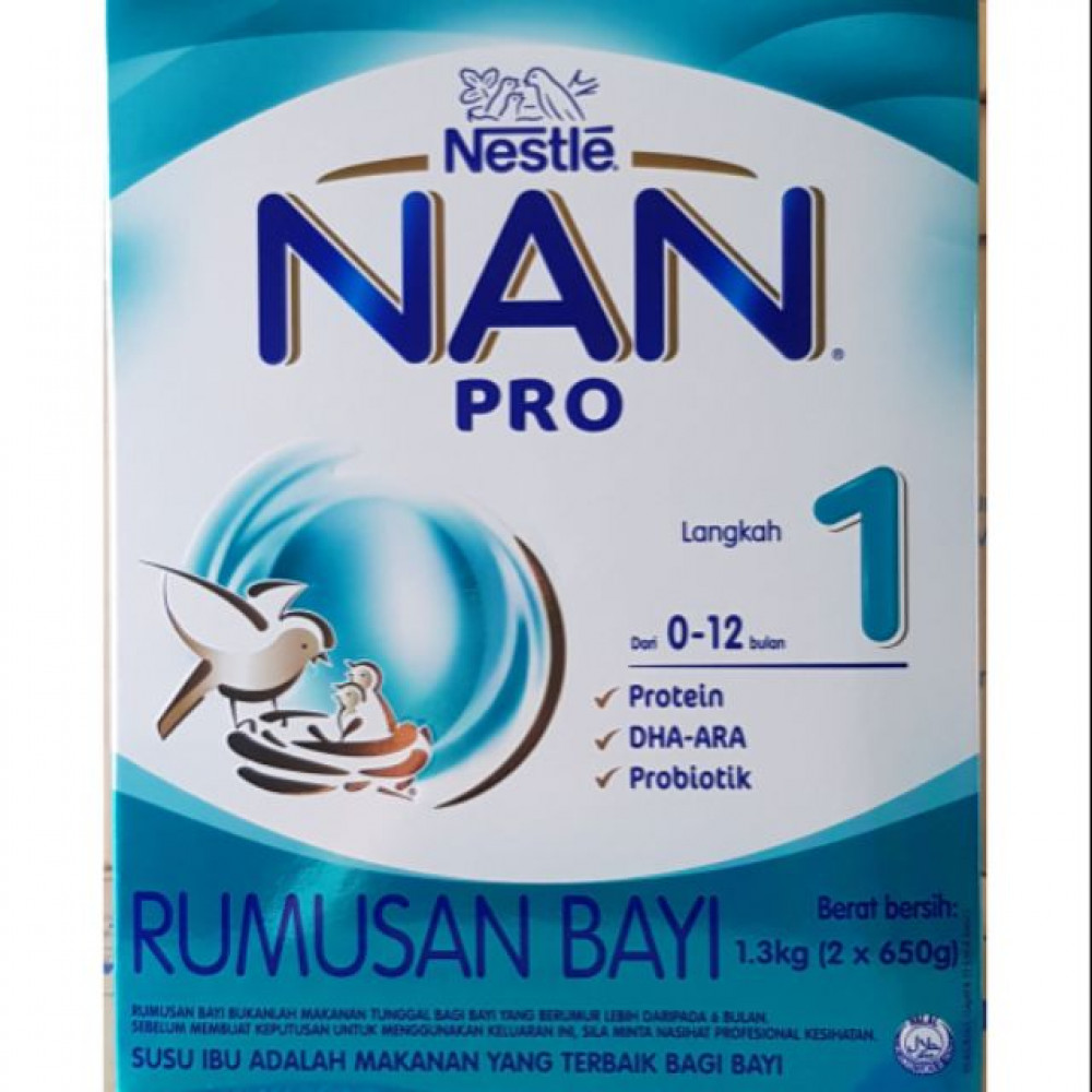 Nestle NAN Pro Rumusan Bayi Langkah-1 1.3kg Nestle NAN Pro Rumusan Bayi Langkah-1 1.3kg