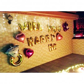 image of Will You Marry Me Propose Balloon Decoration Set Valentine Best Selling Hot Item