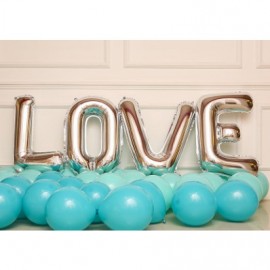 image of (Ready Stock)LOVE Tiffany Blue & Lake Blue Balloon Decoration Balloon Set