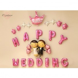 image of Happy Wedding Sweet Day We Are Married Wedding Party Decoration
