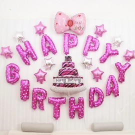 image of Happy Birthday Balloon Set Birthday Decoration Party Decoration For HER