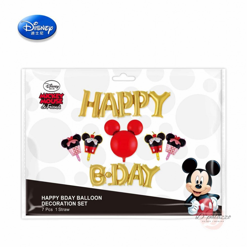 Happy Birthday Disney Theme Mickey Mouse Minnie Party Decoration