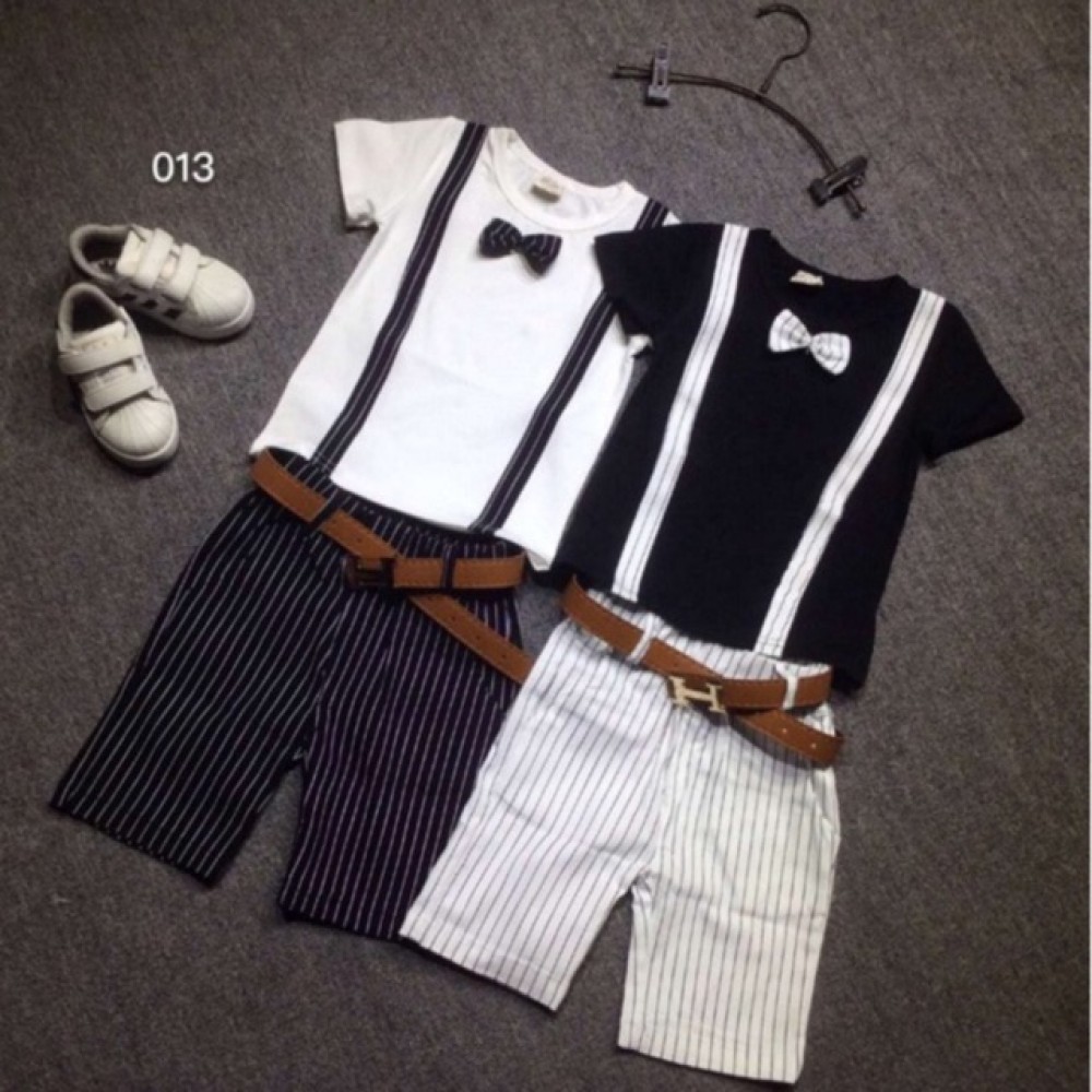 Gentleman Kid Boy New Fashion T-shirt Suit + Pants Gentleman Kid Boy New Fashion T-shirt Suit + Pants