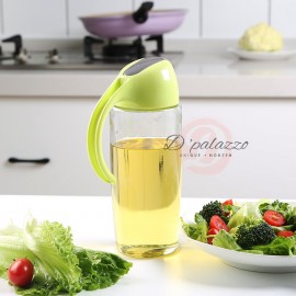 image of Leakproof Kitchen Glass Oiler Pot Glass Oiler Pot Oil Pot Home Jar Pot 500ml