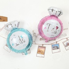 image of I DO Diamond Ring Balloon Foil Balloon, Wedding, Propose, Anniversary Decoration