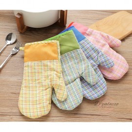 image of Cotton Hand Glove Oven Glove Kitchen Glove Good Heat Resistance Kitchen & Bakery