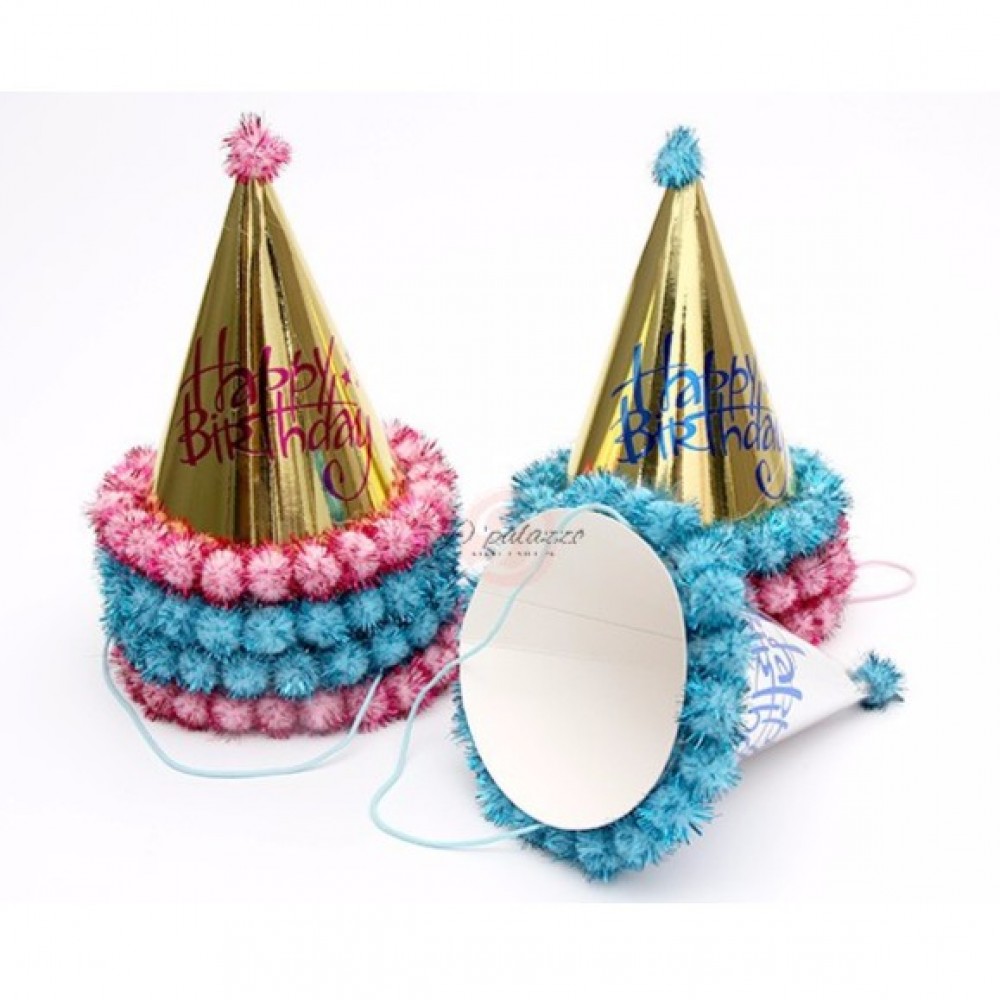Bronzing Happy Birthday Hat Birthday Decoration 烫金 Bronzing Happy Birthday Hat Birthday Decoration 烫金