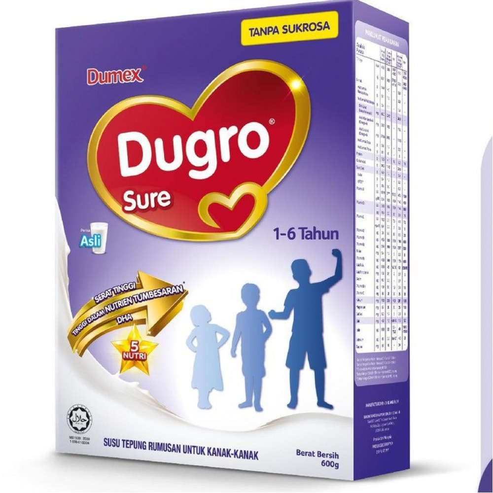 DUMEX DUGRO SURE 1-6 TAHUN 600g