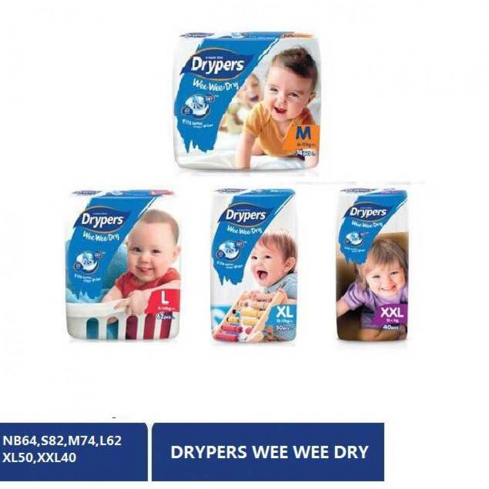 Drypers wee wee dry S/M/L/XL