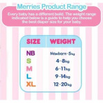 MERRIES TAPE DIAPERS (M64, L54 & XL44)