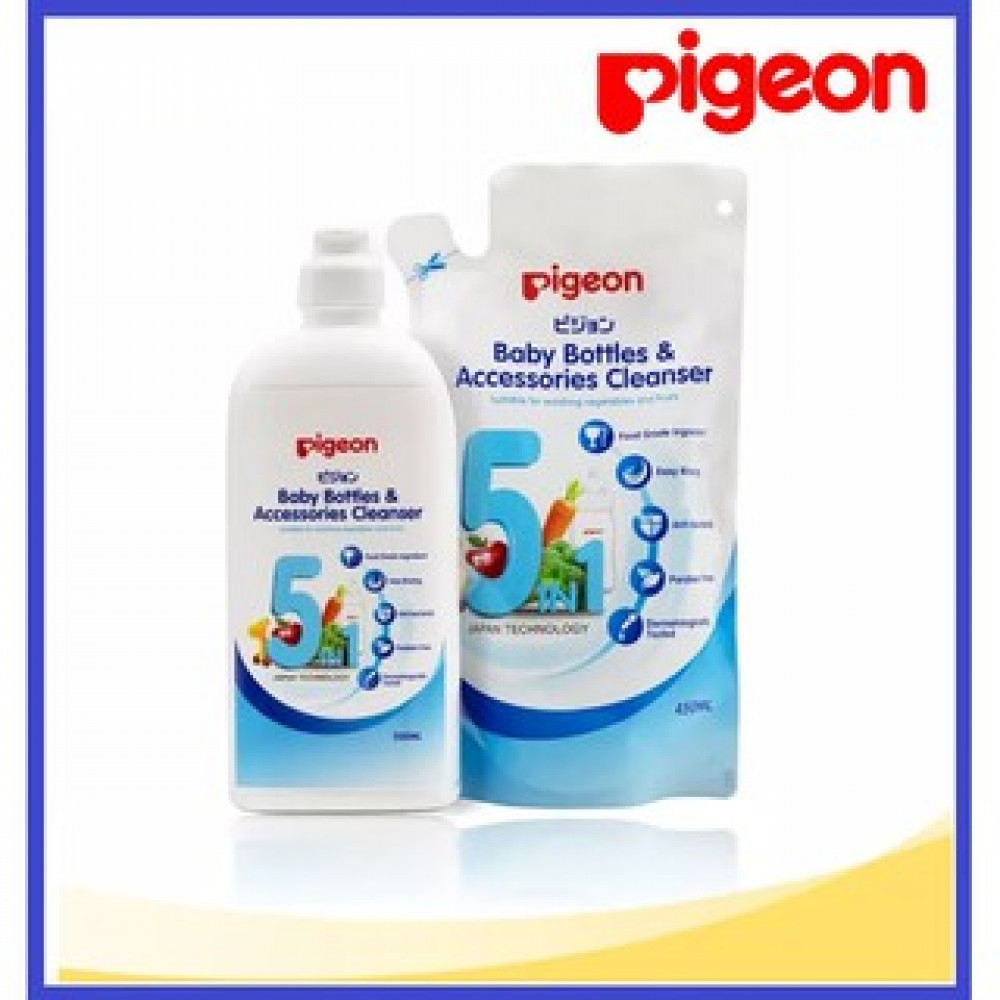 Pigeon 5in1 Baby Bottles & Accessories Liquid Cleanser Pigeon 5in1 Baby Bottles & Accessories Liquid Cleanser