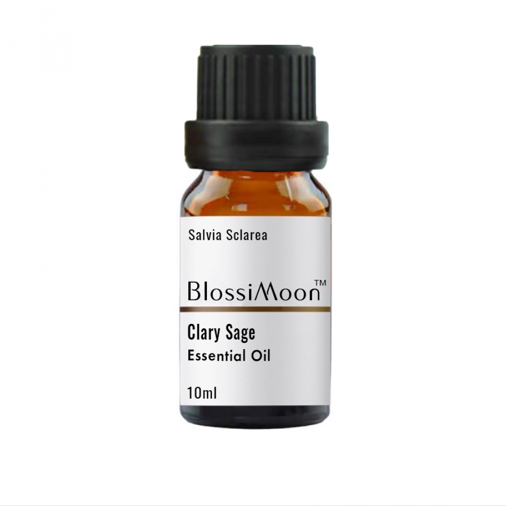BlossiMoon Clary Sage Essential Oil Undiluted 10ml