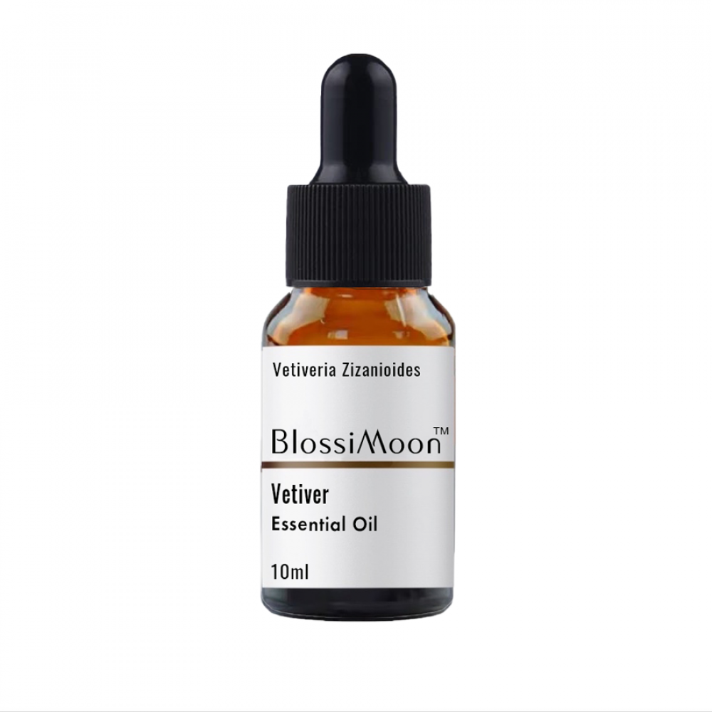BlossiMoon Vetiver Essential Oil Undiluted 10ml BlossiMoon Vetiver Essential Oil Undiluted 10ml