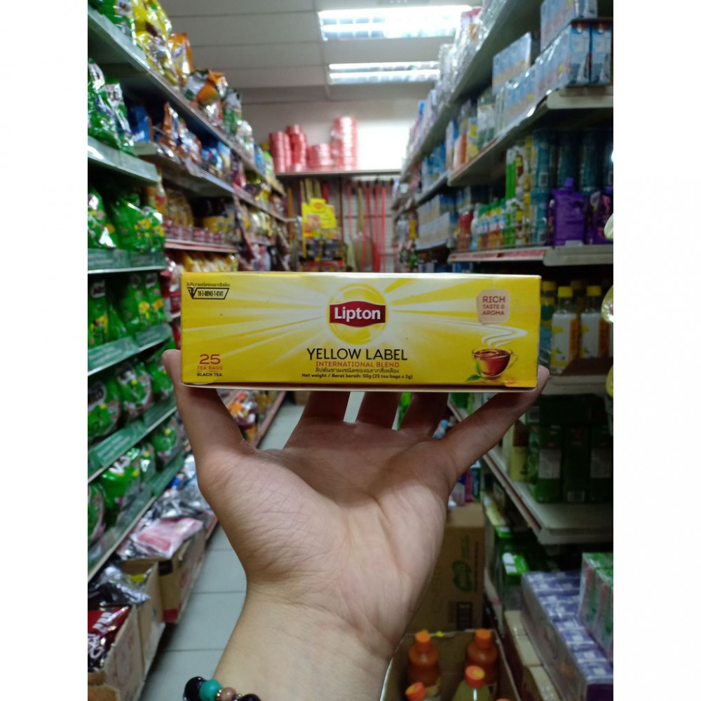 Lipton Yellow Label International Blend Rich Taste & Aroma 25 Tea Bags Black Tea Lipton Yellow Label International Blend Rich Taste & Aroma 25 Tea Bags Black Tea