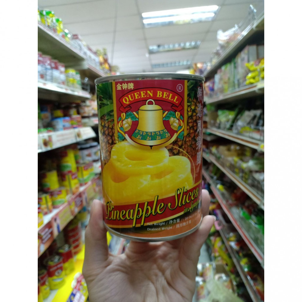 金钟牌Queen Bell Pineapple Slices in Syrup 特选凤梨圈 565g 金钟牌Queen Bell Pineapple Slices in Syrup 特选凤梨圈 565g