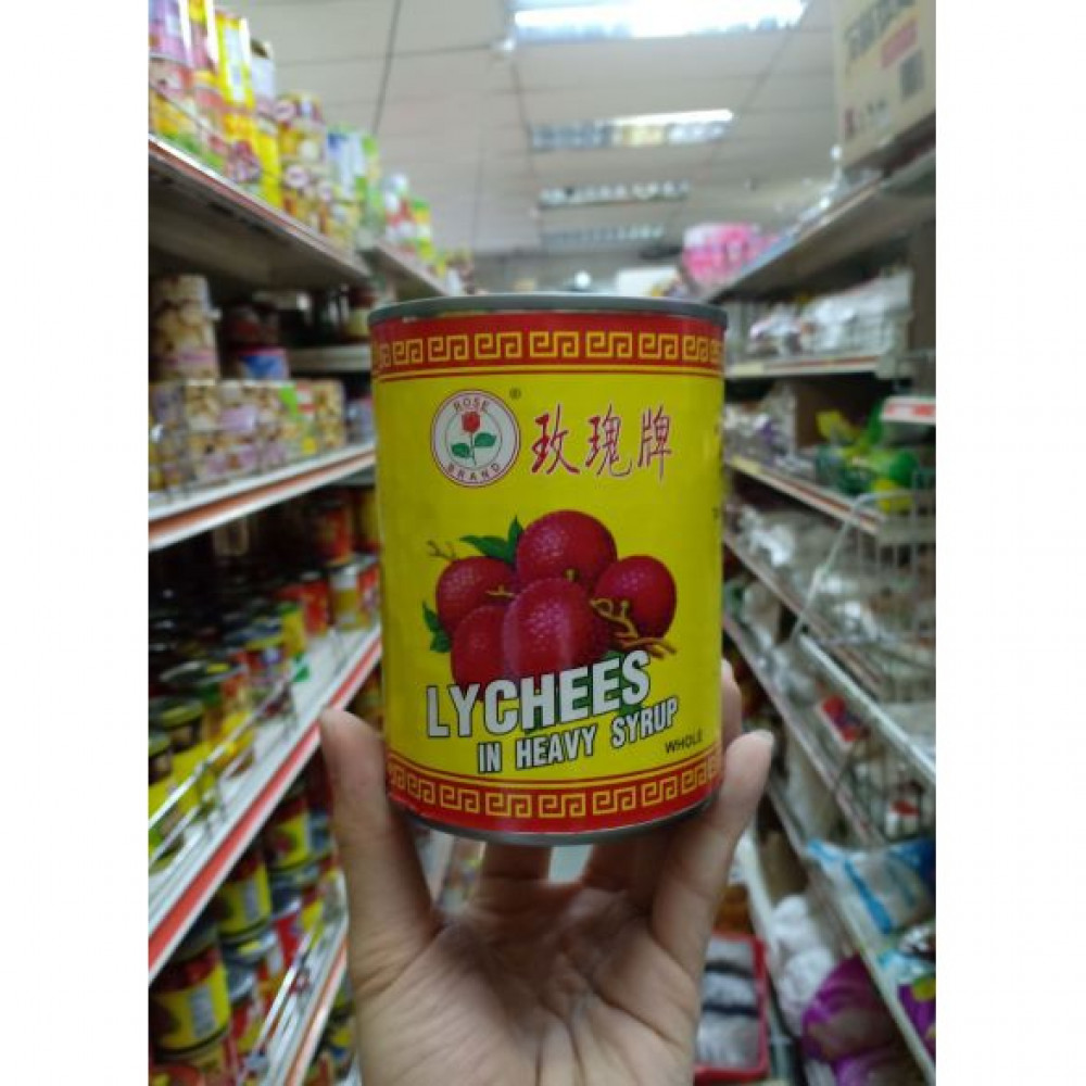 Rose Brand Lychees in Heavy Syrup 玫瑰牌黑葉荔枝 567g Rose Brand Lychees in Heavy Syrup 玫瑰牌黑葉荔枝 567g