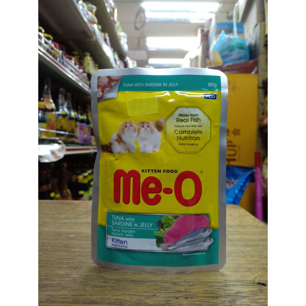 Me-O Tuna and Sardines in Jelly Tuna Sardin dalam Jelly Kitten Anak Kuching Complete Nutrition Me-O Tuna and Sardines in Jelly Tuna Sardin dalam Jelly Kitten Anak Kuching Complete Nutrition