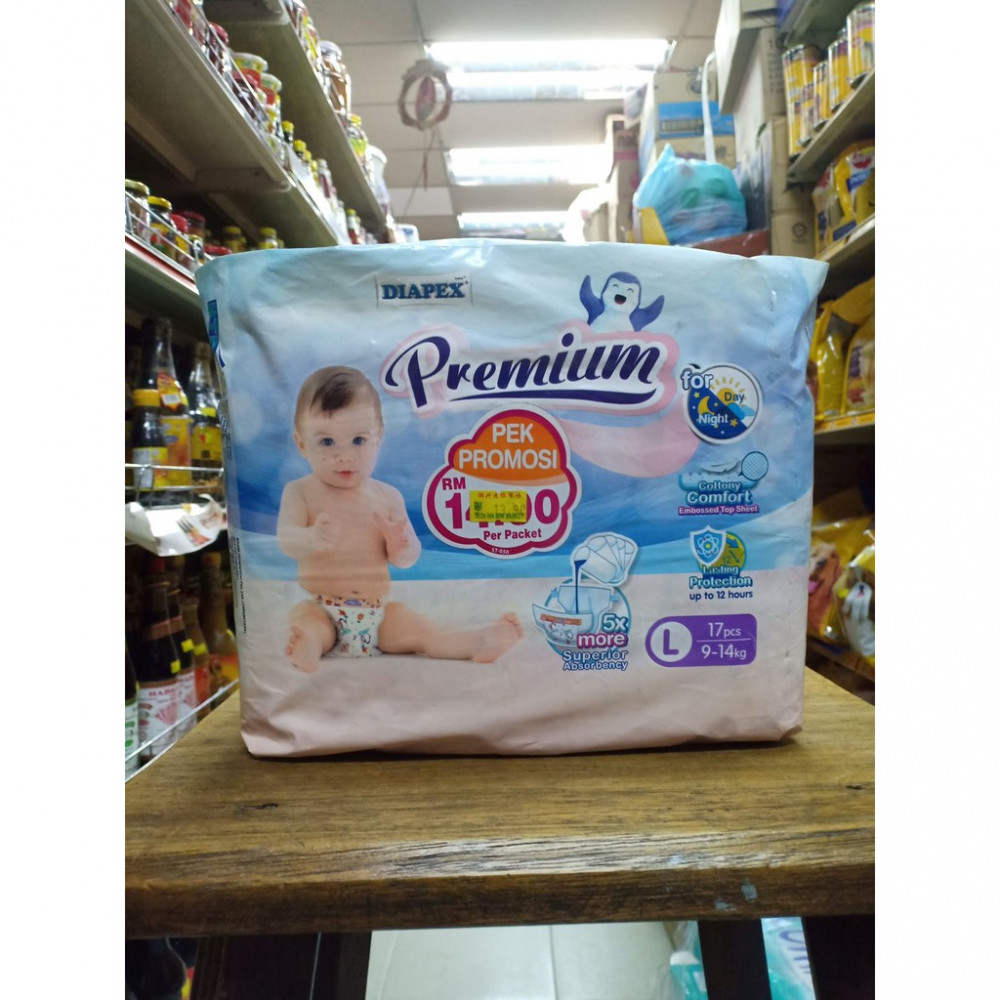 Diapex Premium L 17PCS 9-14kg Diapex Premium L 17PCS 9-14kg