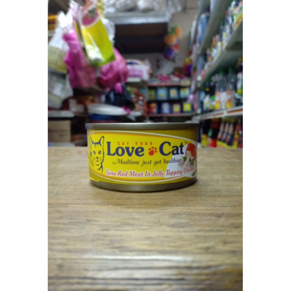 Love Cat Tuna Red Meat in Jelly Topping Chicken 75g Love Cat Tuna Red Meat in Jelly Topping Chicken 75g