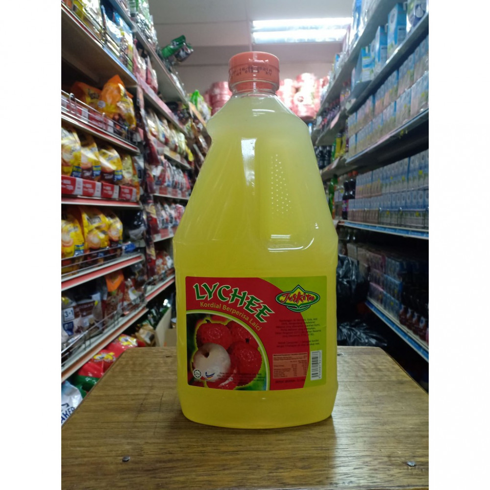 Juskita Lychee Syrup Kordial Berperisa Laici 1 litre Juskita Lychee Syrup Kordial Berperisa Laici 1 litre