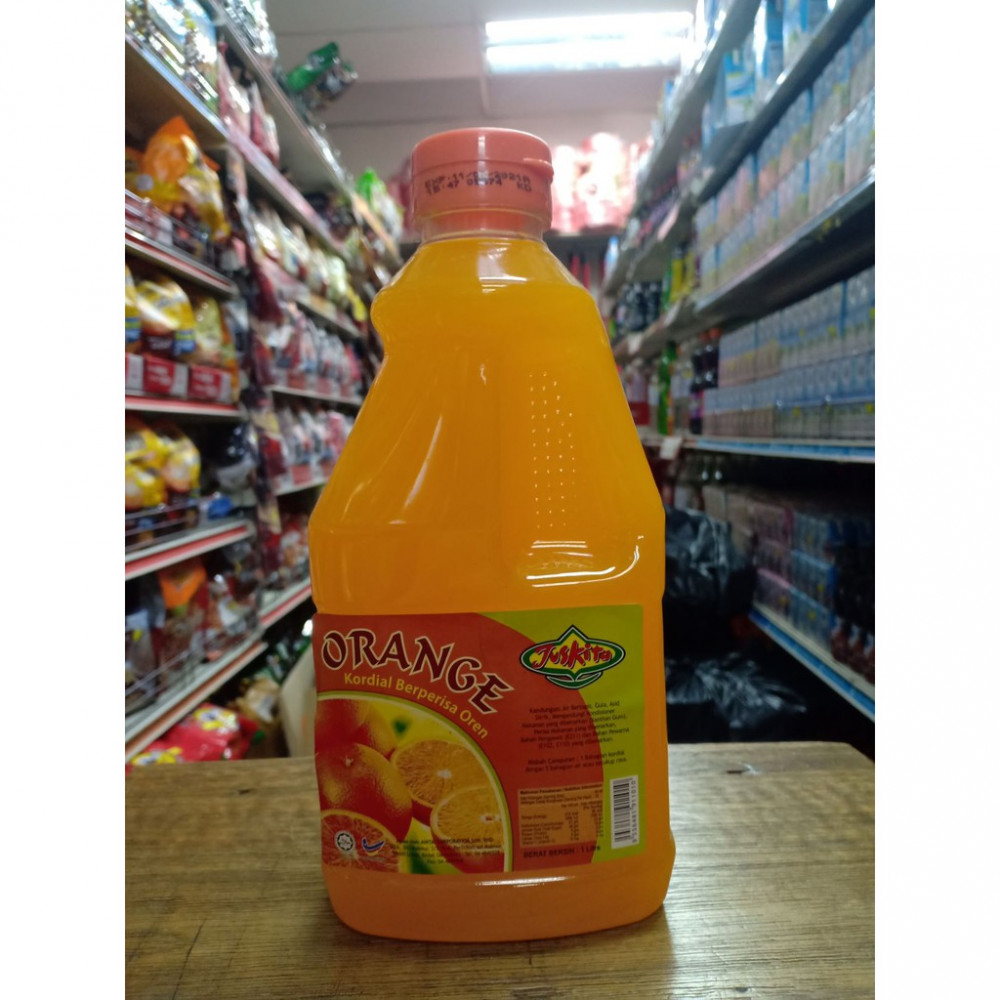 Juskita Orange Syrup Kordial Berperisa Oren 1litre Juskita Orange Syrup Kordial Berperisa Oren 1litre