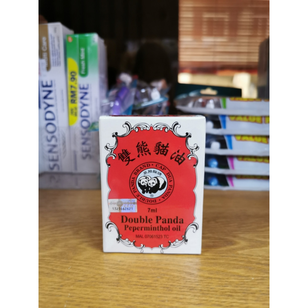 Double Panda Peperminthol Oil 双熊猫油 7ml Double Panda Peperminthol Oil 双熊猫油 7ml