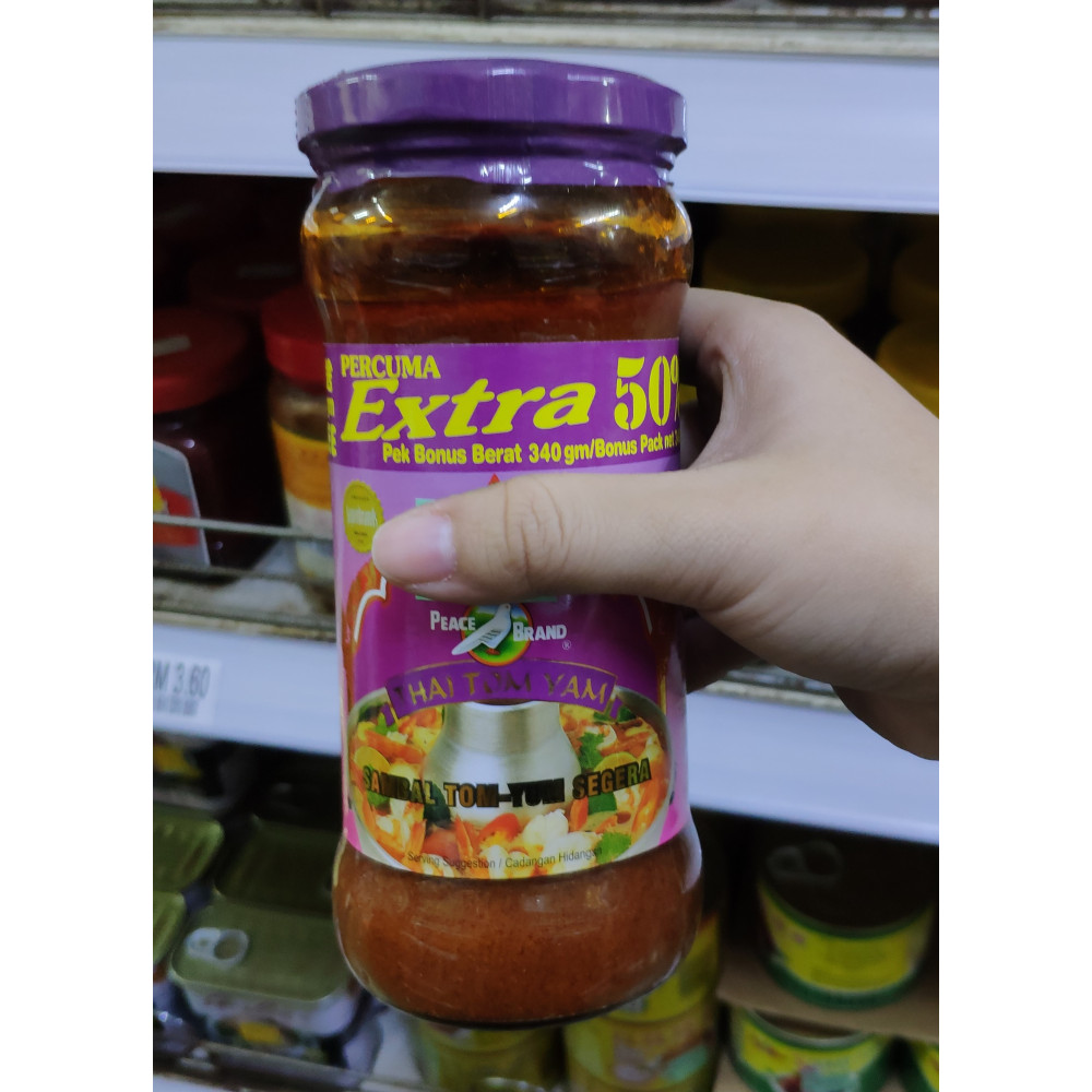 Peace Brand Sambal Tom Yum Segera 227gram Peace Brand Sambal Tom Yum Segera 227gram