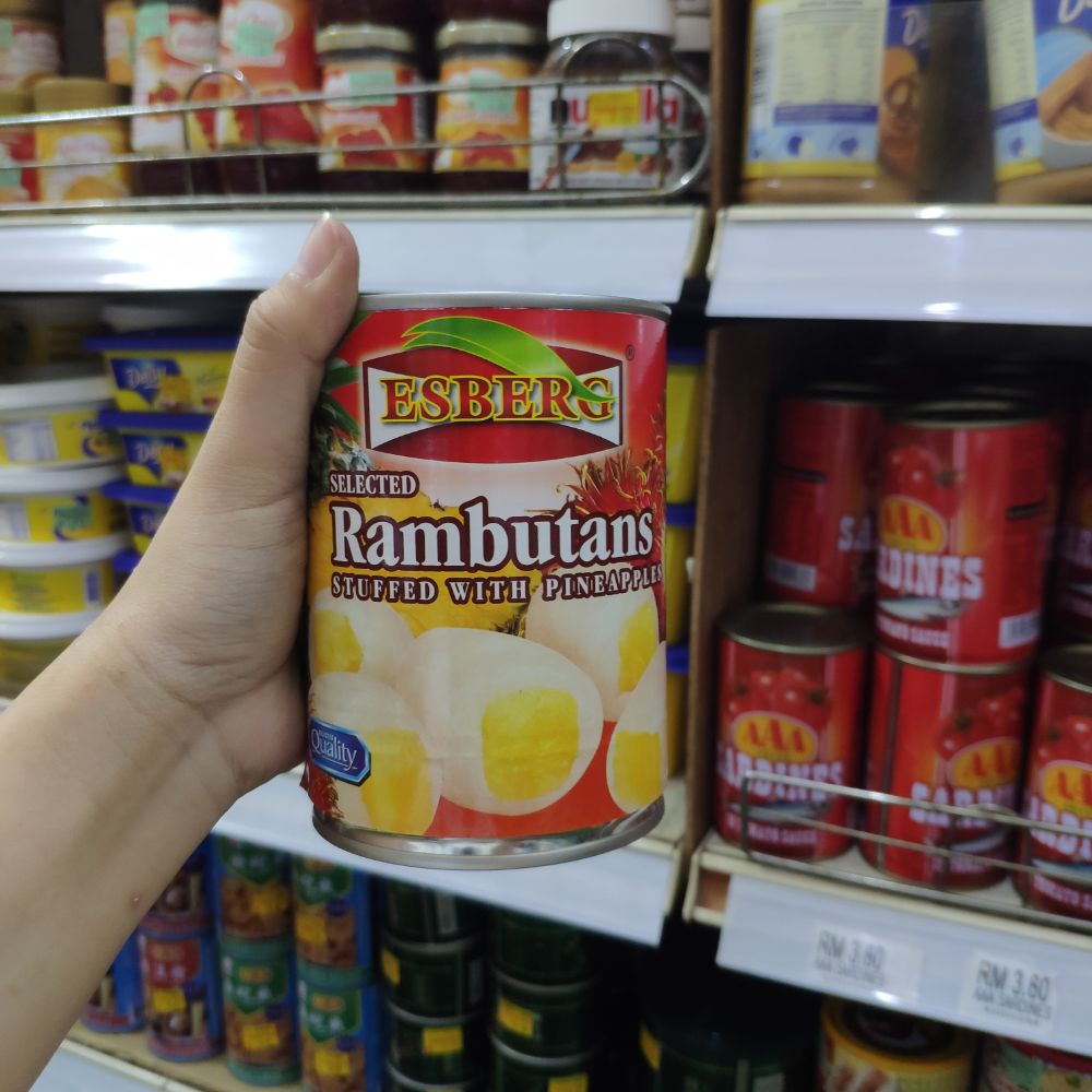 Esberg Rambutans With Pineapple 565GM Esberg Rambutans With Pineapple 565GM
