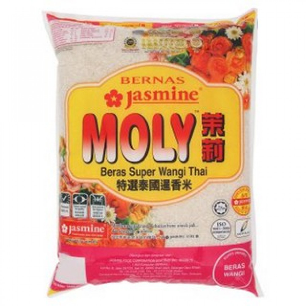 Jasmine Moly Super Thai Fragrant Rice 5kg Jasmine Moly Super Thai Fragrant Rice 5kg