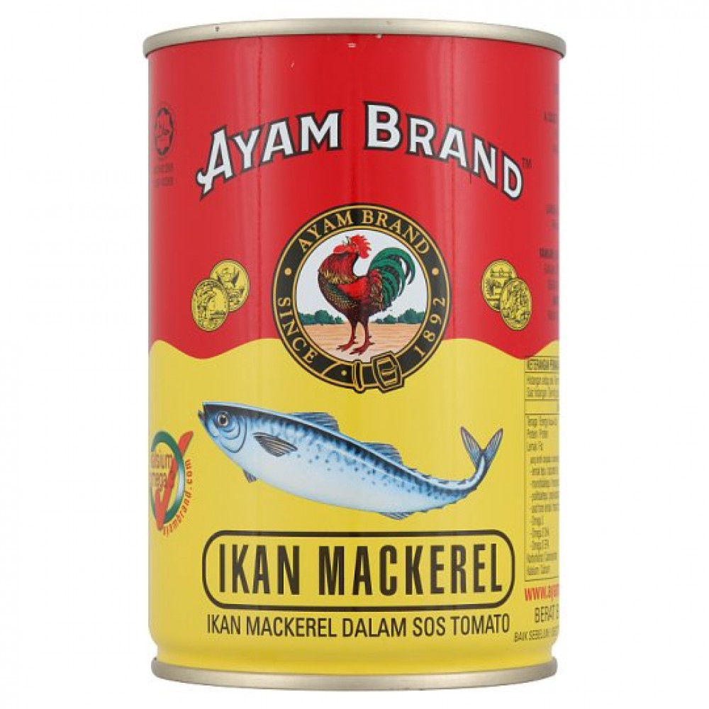 AYAM BRAND MACKEREL IN TOMATO SAUCE 425G AYAM BRAND MACKEREL IN TOMATO SAUCE 425G